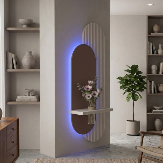 Modern Ledli Duvar Tablosu | Dekoratif Panel | Gizli Aydınlatmalı | Özel Dokulu