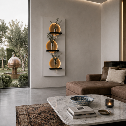 Modern Ledli Duvar Tablosu | Dekoratif Panel | Gizli Aydınlatmalı | Özel Dokulu
