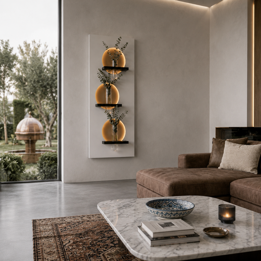 Modern Ledli Duvar Tablosu | Dekoratif Panel | Gizli Aydınlatmalı | Özel Dokulu