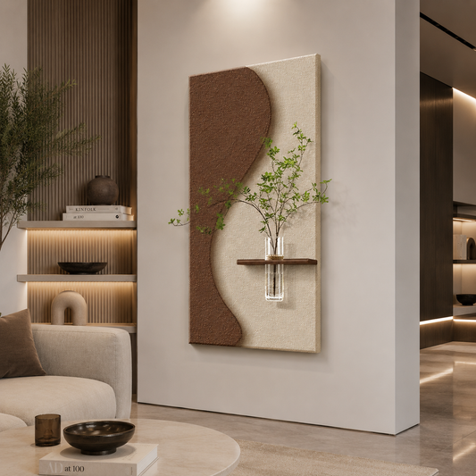 Modern Ledli Duvar Tablosu | Dekoratif Panel | Gizli Aydınlatmalı | Özel Dokulu