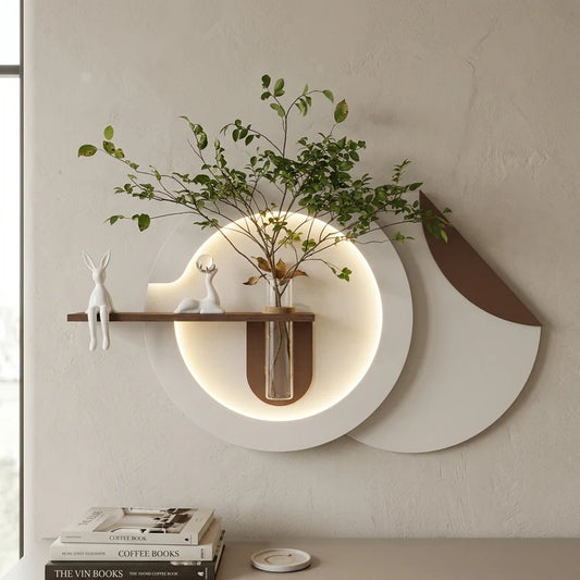 Modern Ledli Duvar Tablosu | Dekoratif Panel | Gizli Aydınlatmalı | Özel Dokulu
