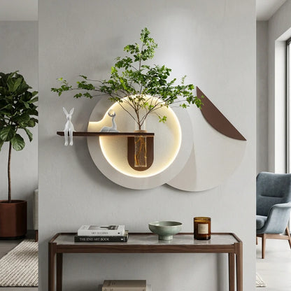 Modern Ledli Duvar Tablosu | Dekoratif Panel | Gizli Aydınlatmalı | Özel Dokulu